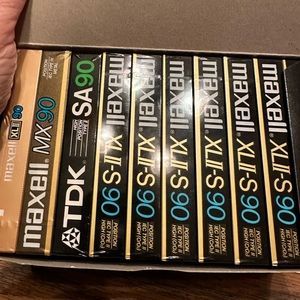 Lot (10) Maxell XLII-S 90 New Super Fine Epitaxial Cassette Tapes